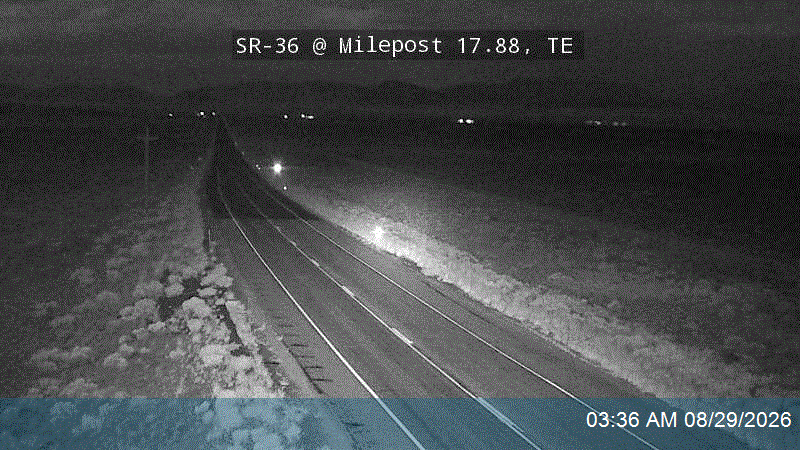 SR-36 @ Milepost 17.88, TE live camera view