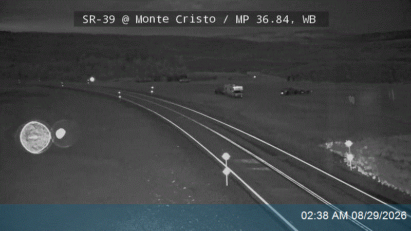 SR-39 @ Monte Cristo / MP 36.84, WB live camera view