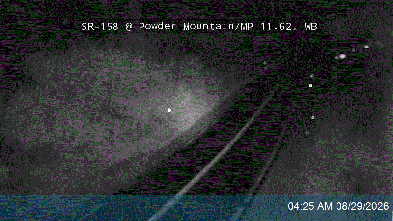 SR-158 @ Powder Mountain / MP 11.62, WB live camera view