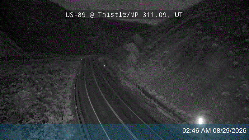 US-89 @ Thistle / MP 311.09, UT live camera view