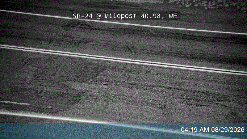 SR-24 @ Milepost 40.98, WE live camera view