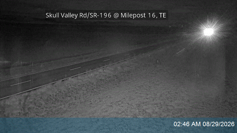 Skull Valley Rd / SR-196 @ Milepost 16, TE live camera view