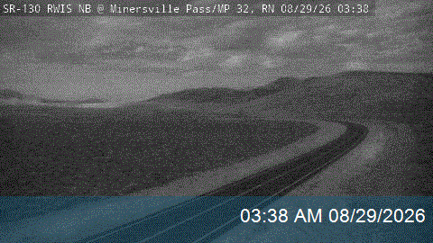 SR-130 RWIS NB @ Minersville Pass / MP 32.03, RN live camera view