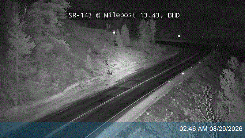 SR-143 @ Milepost 13.43, BHD live camera view