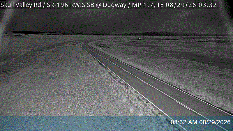 Skull Valley Rd / SR-196 RWIS SB @ Dugway / MP 1.7, TE live camera view