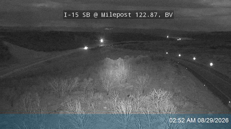 I-15 SB @ Milepost 122.87, BV live camera view