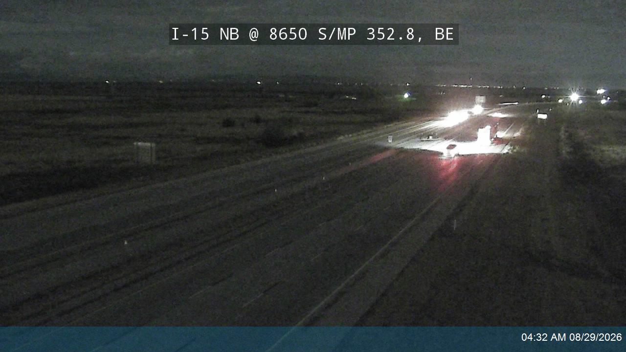 I-15 NB @ 8650 S / MP 352.8, BE live camera view
