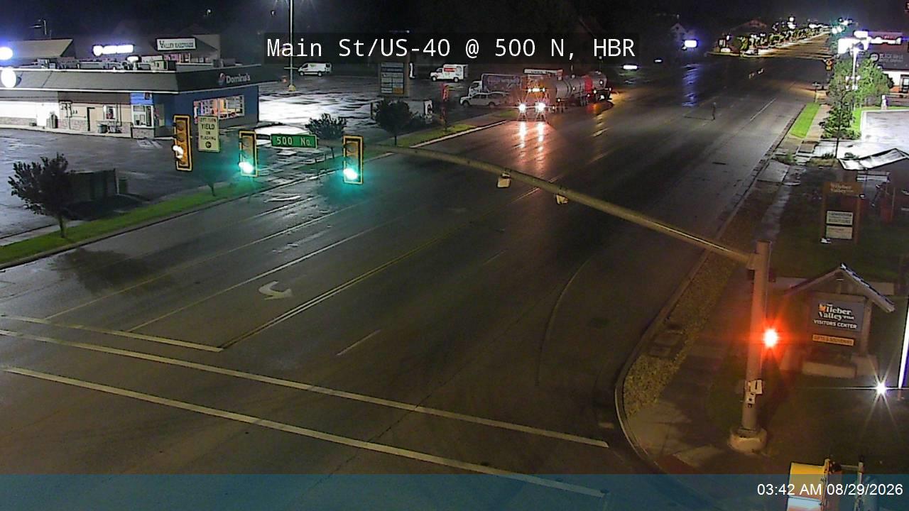 Main St / US-40 @ 500 N / MP 16.4, HBR live camera view