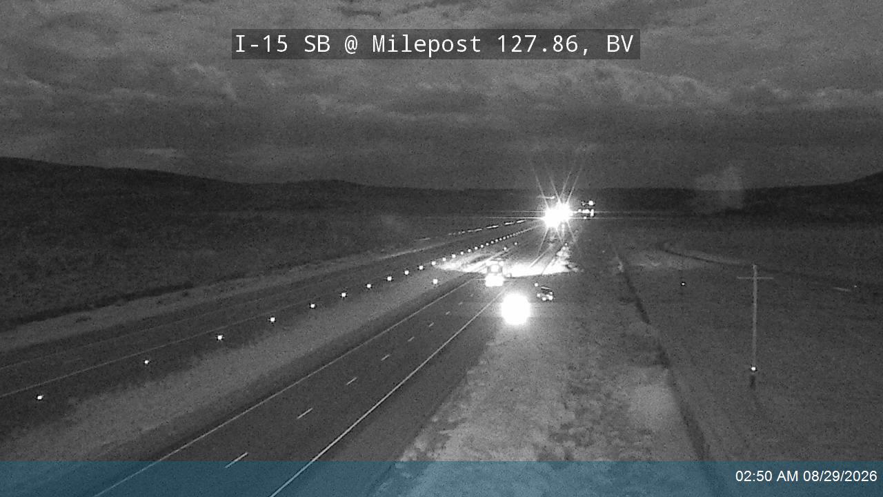 I-15 SB @ Milepost 127.86, BV live camera view