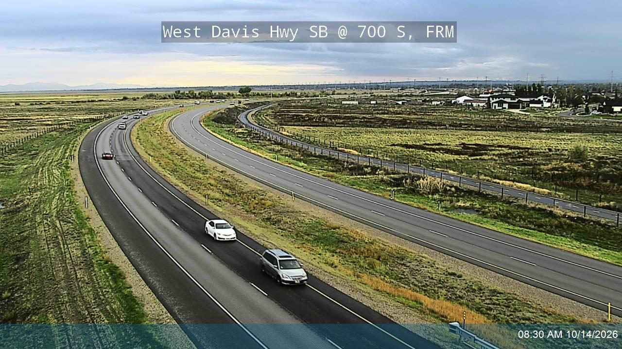 West Davis Hwy / SR-177 SB @ 700 S / MP 2.01, FRM live camera view
