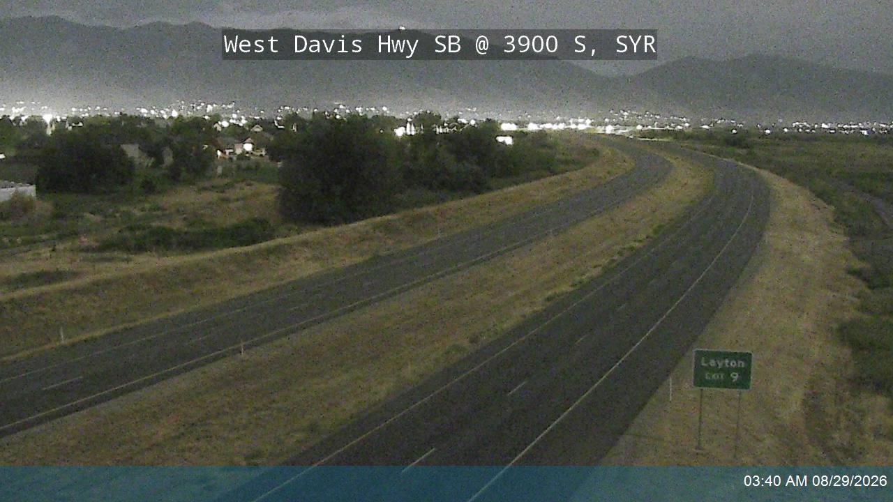 West Davis Hwy / SR-177 SB @ 3900 S / MP 10.66, SYR live camera view