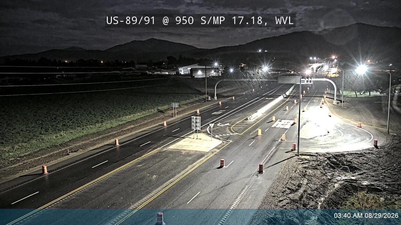 US-89/91 @ 950 S / MP 17.18, WVL live camera view
