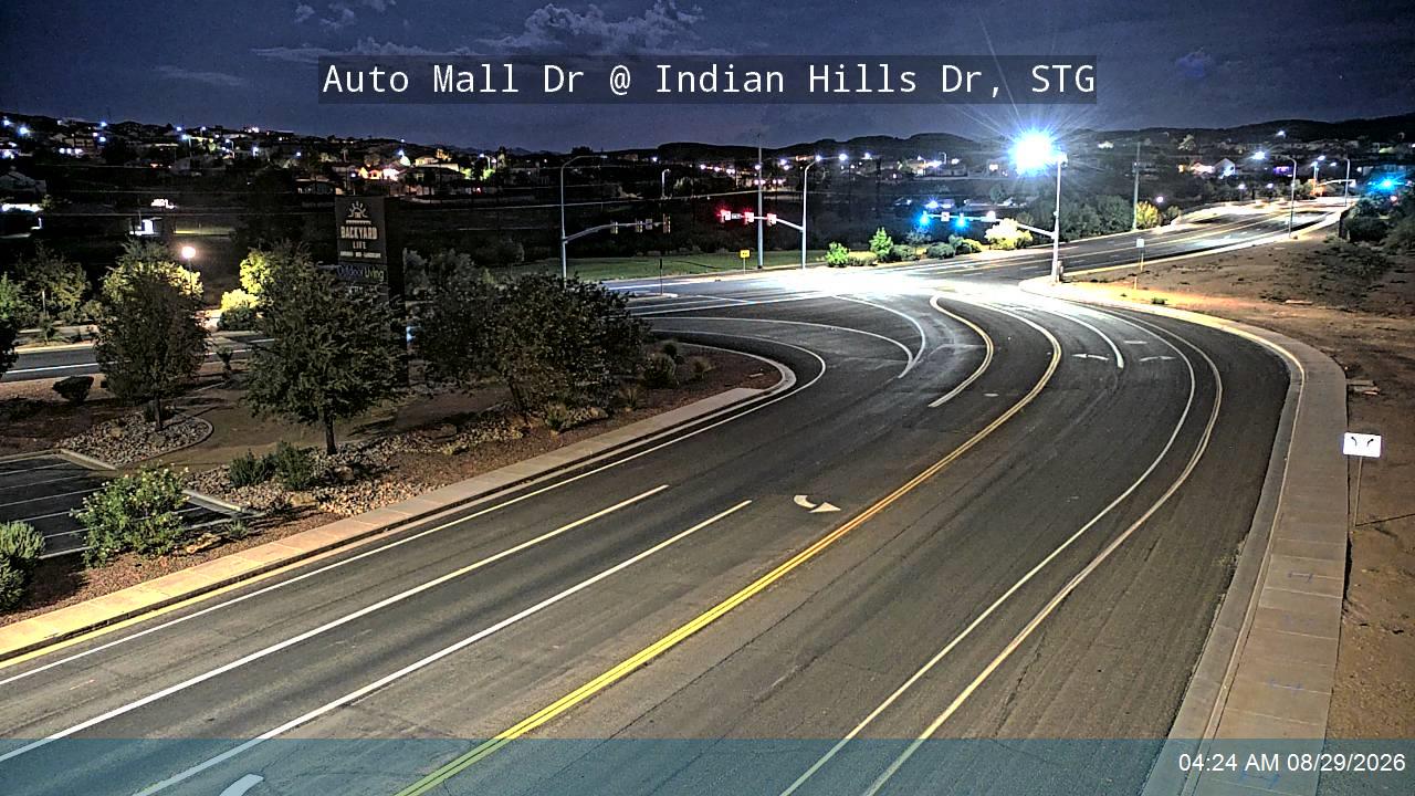 Auto Mall Dr @ Indian Hills Dr, STG live camera view