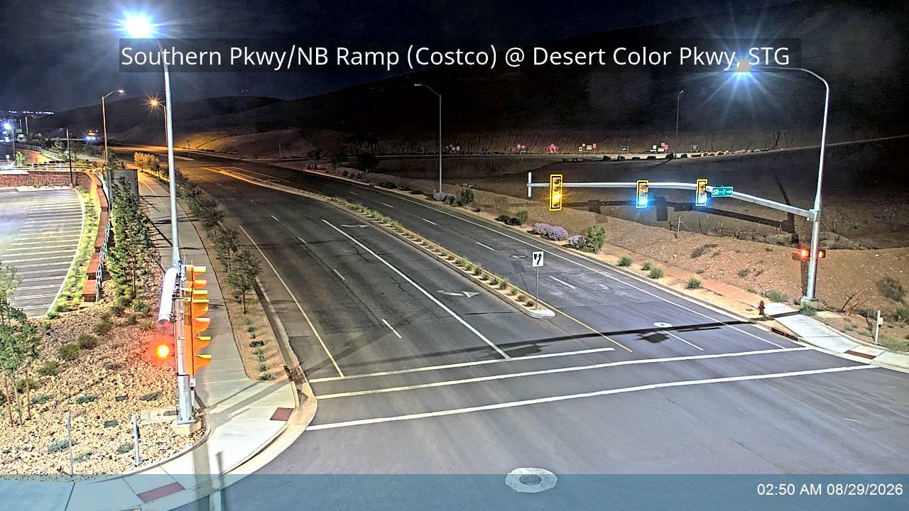 Southern Pkwy / SR-7 NB Ramp (Costco) @ Desert Color Pkwy, STG live camera view