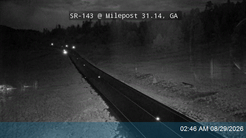 SR-143 @ Milepost 31.14, GA live camera view