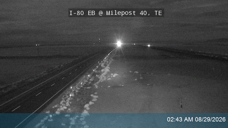 I-80 EB @ Milepost 40, TE live camera view