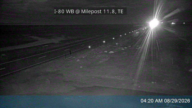 I-80 WB @ Milepost 11.8, TE live camera view