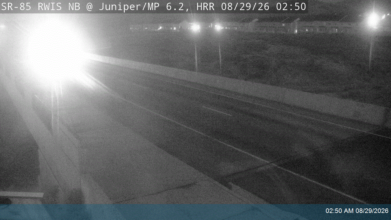 Mountain View / SR-85 RWIS NB @ 14600 S / Juniper, HRR live camera view