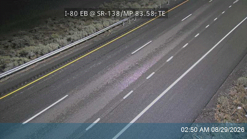 I-80 EB @ SR-138 / MP 83.58, TE live camera view