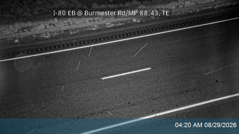 I-80 EB @ Burmester Rd / MP 88.43, TE live camera view