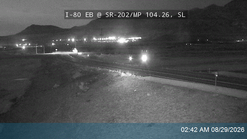 I-80 EB @ SR-202 / MP 104.26, SL live camera view