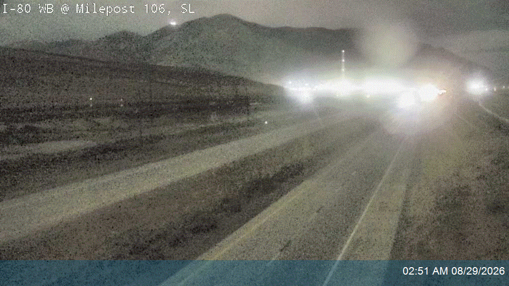 I-80 WB @ Milepost 106, SL live camera view