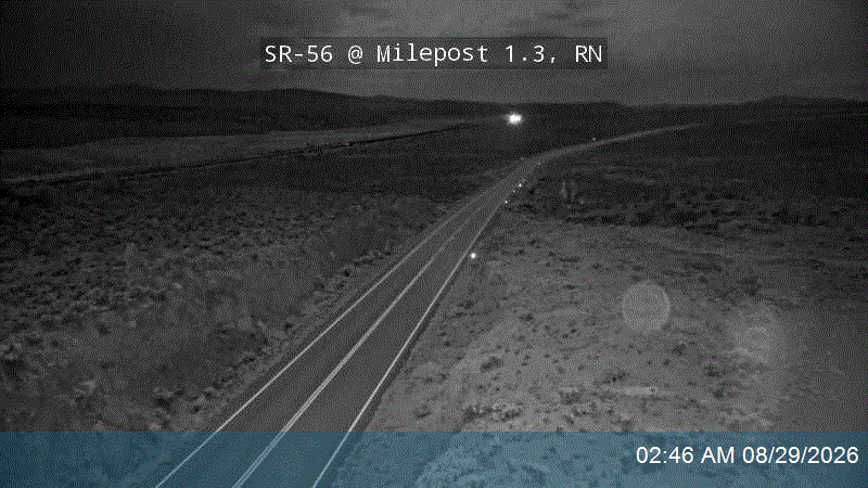 SR-56 @ Milepost 1.3, RN live camera view