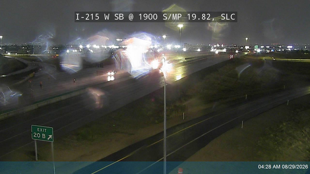I-215 W SB @ 1900 S / MP 19.82, SLC live camera view