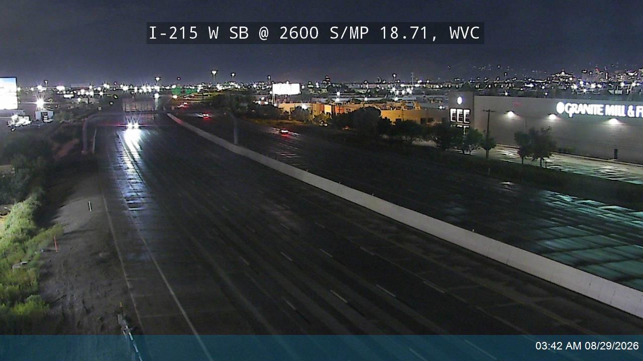 I-215 W SB @ 2600 S / MP 18.71, WVC live camera view