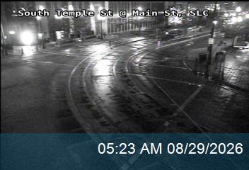 South Temple St @ Main St, SLC live camera view