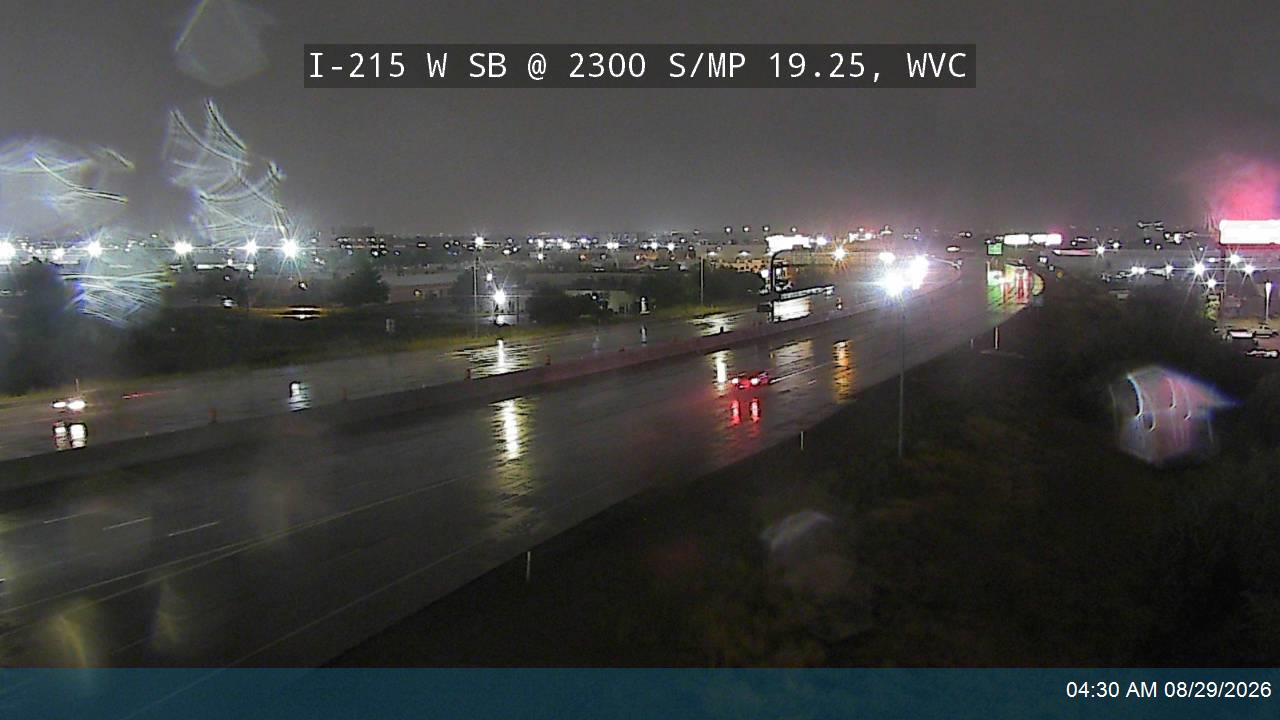 I-215 W SB @ 2300 S / MP 19.25, WVC live camera view