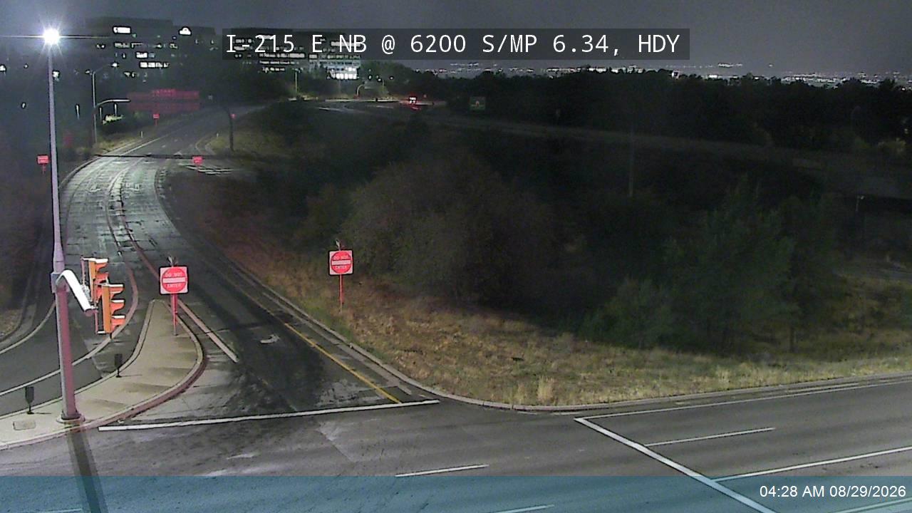 I-215 E NB @ 6200 S / SR-190 / MP 6.34, HDY live camera view