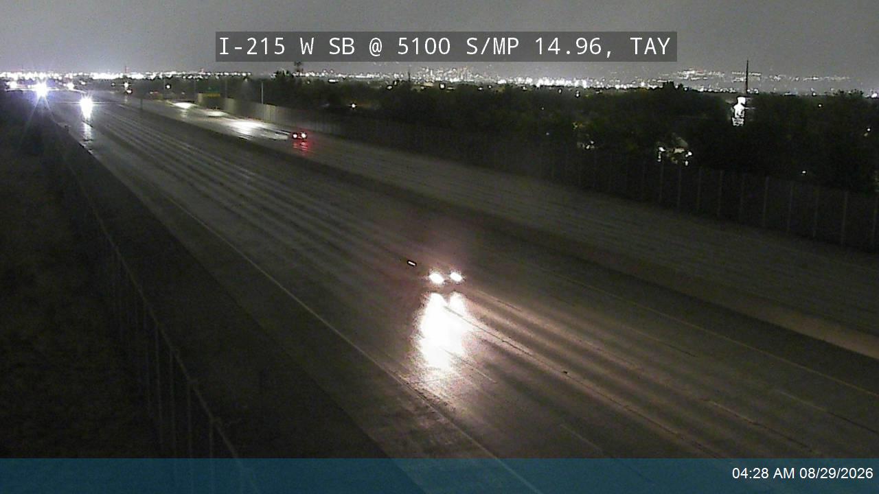 I-215 W SB @ 5100 S / MP 14.96, TAY live camera view