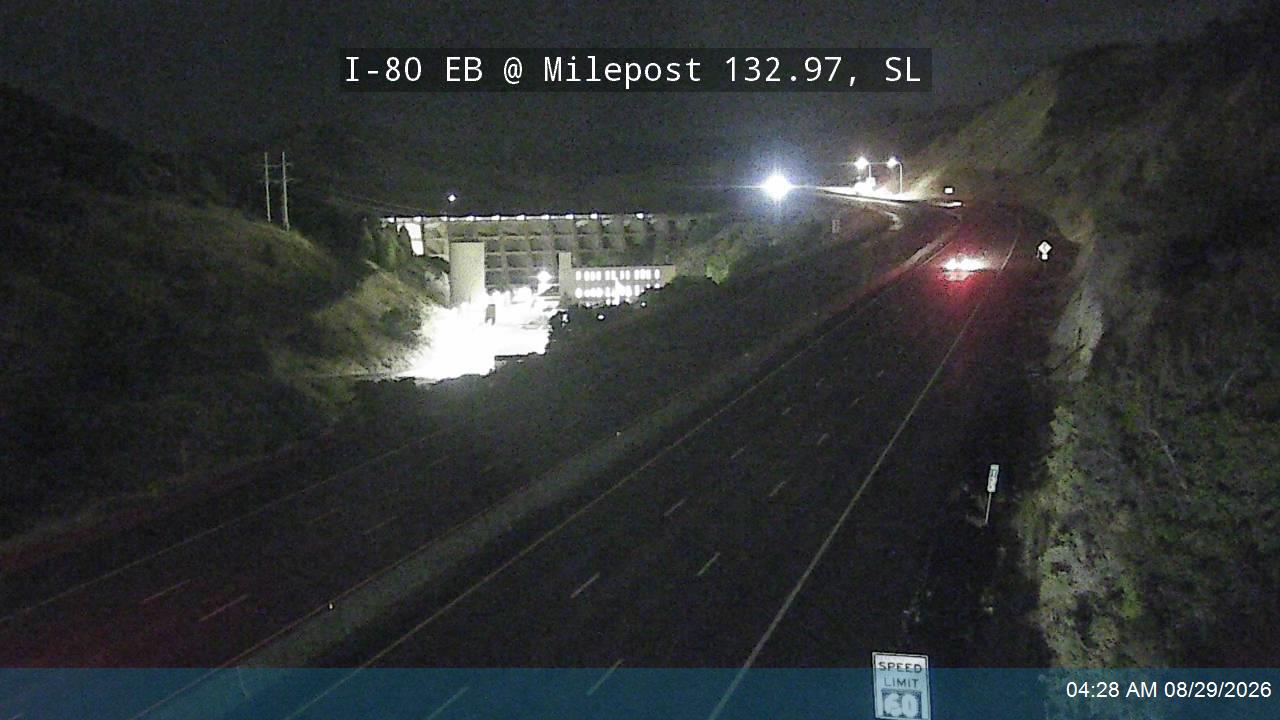 I-80 / Parleys Canyon EB @ Milepost 132.97, SL live camera view