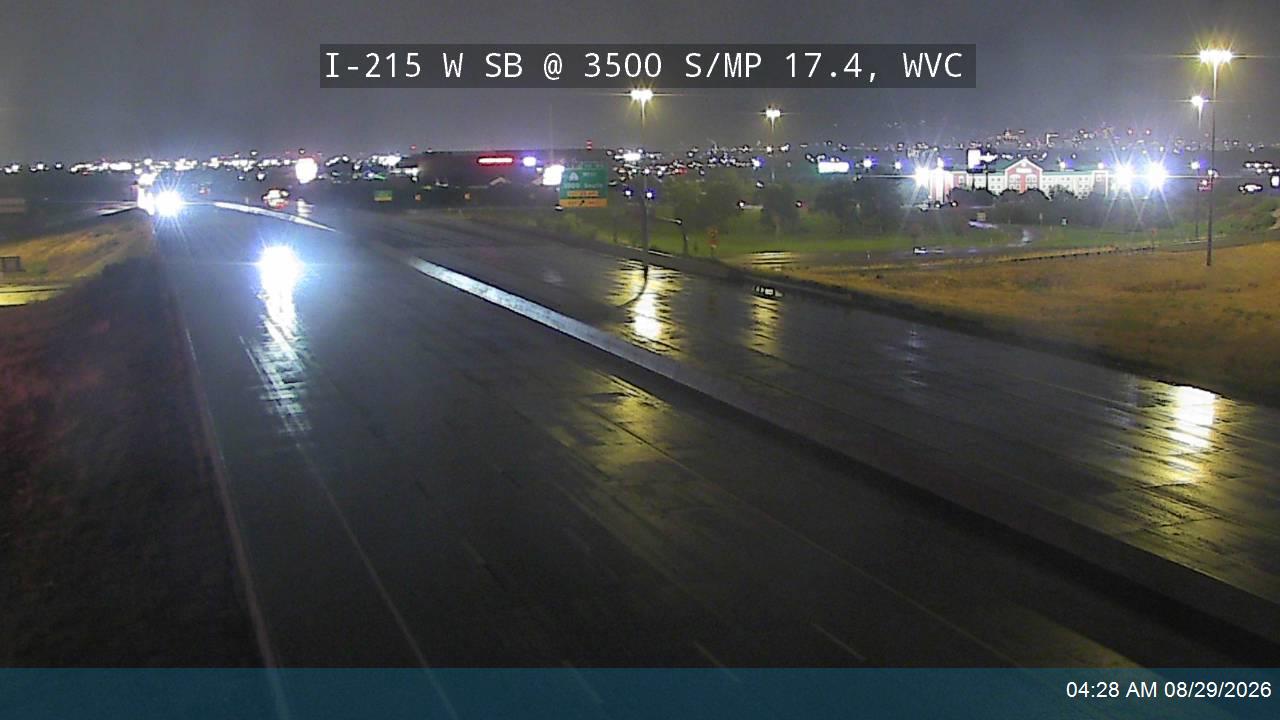 I-215 W SB @ 3500 S / SR-171 / MP 17.4, WVC live camera view