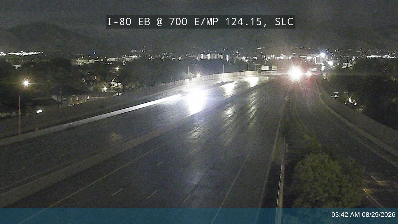 I-80 EB @ 700 E / SR-71 / MP 124.15, SLC live camera view