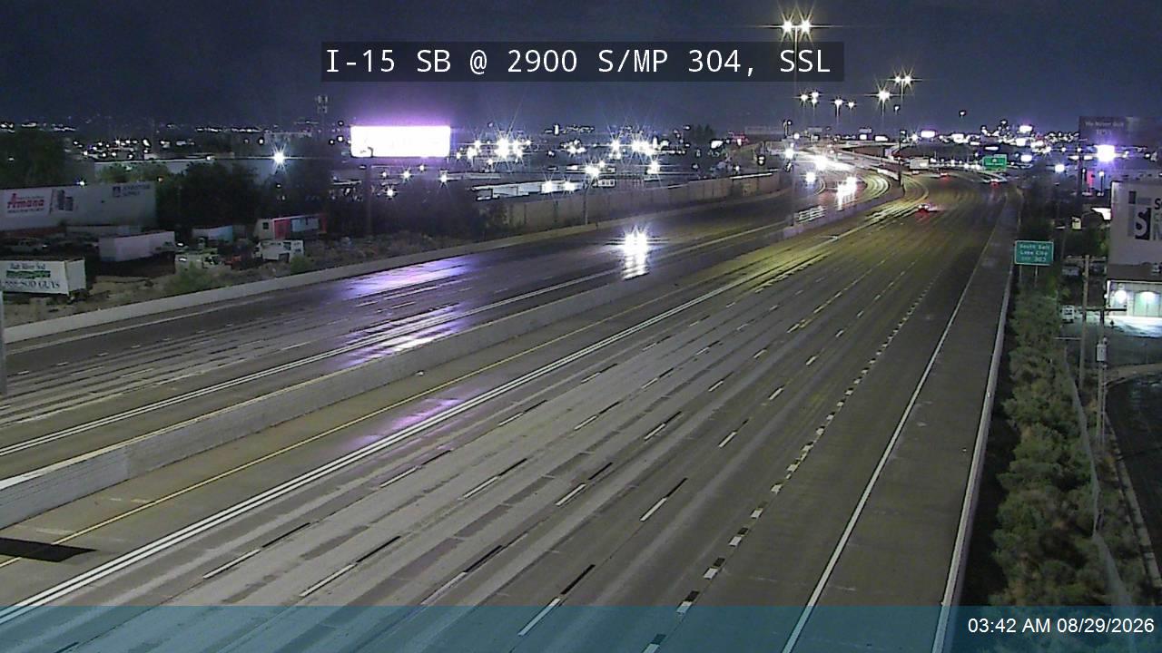I-15 SB @ 2900 S / MP 304, SSL live camera view