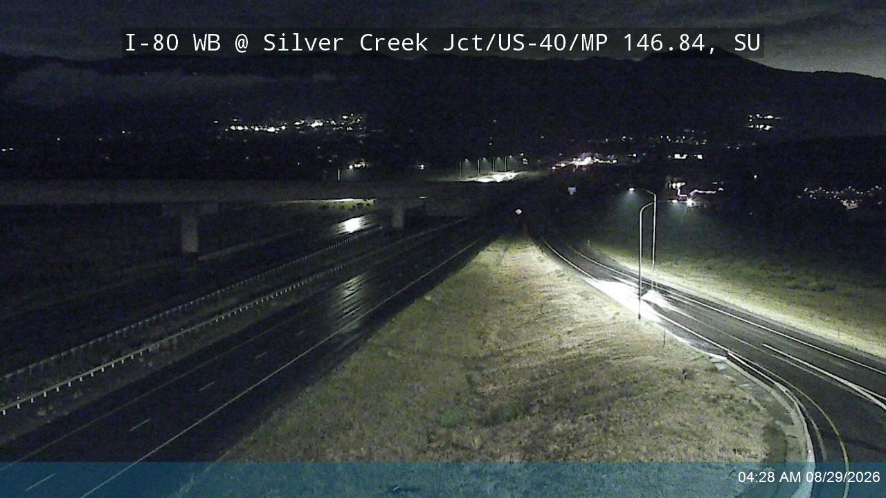 I-80 WB @ Silver Creek Jct / US-40 / MP 146.84, SU live camera view