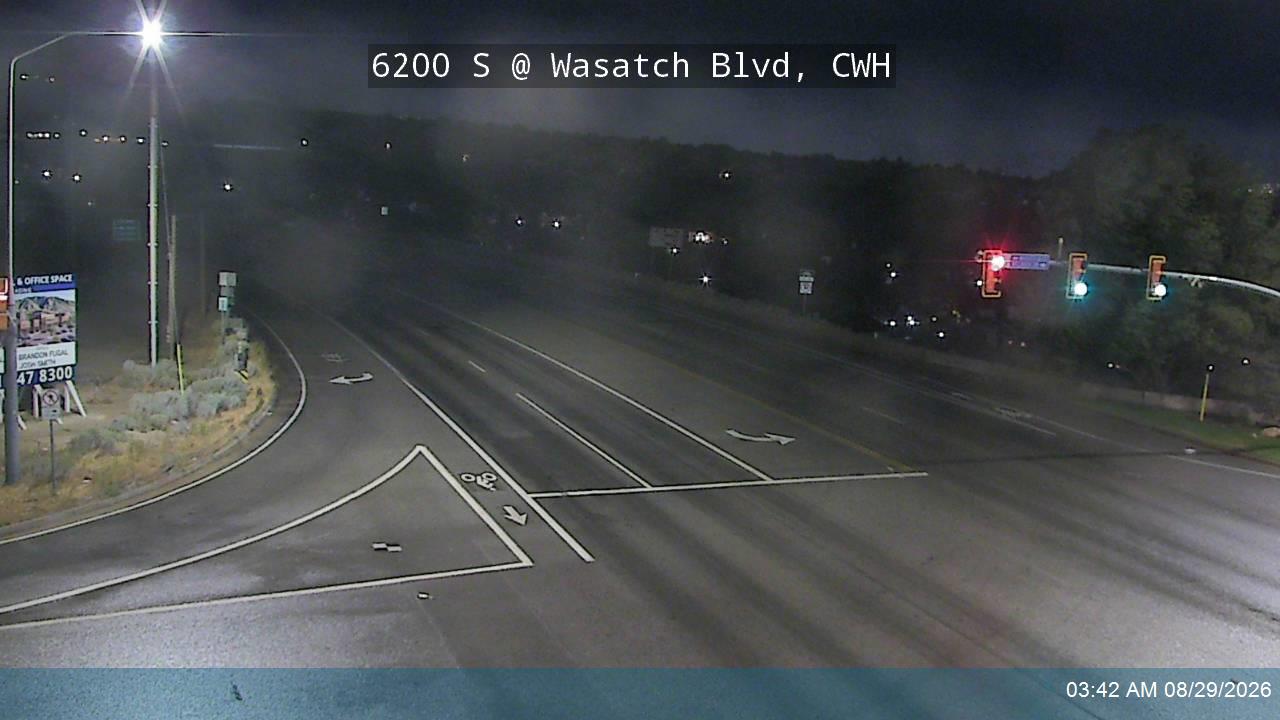 6200 S / Wasatch Blvd / SR-190 @ Wasatch Blvd / Millrock Dr, CWH live camera view