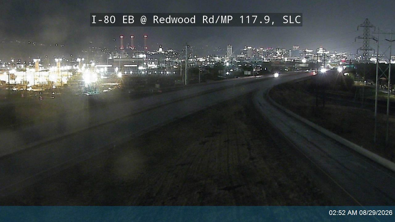 I-80 EB @ Redwood Rd / SR-68 / MP 117.9, SLC live camera view