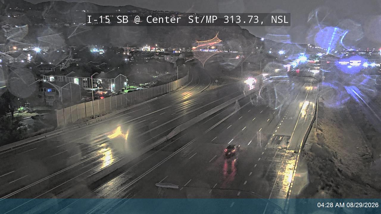 I-15 SB @ Center St / MP 313.73, NSL live camera view