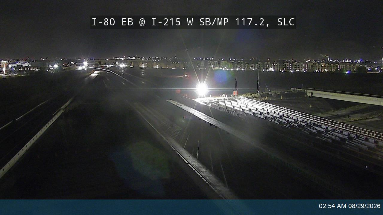 I-80 EB @ I-215 W SB / MP 117.2, SLC live camera view