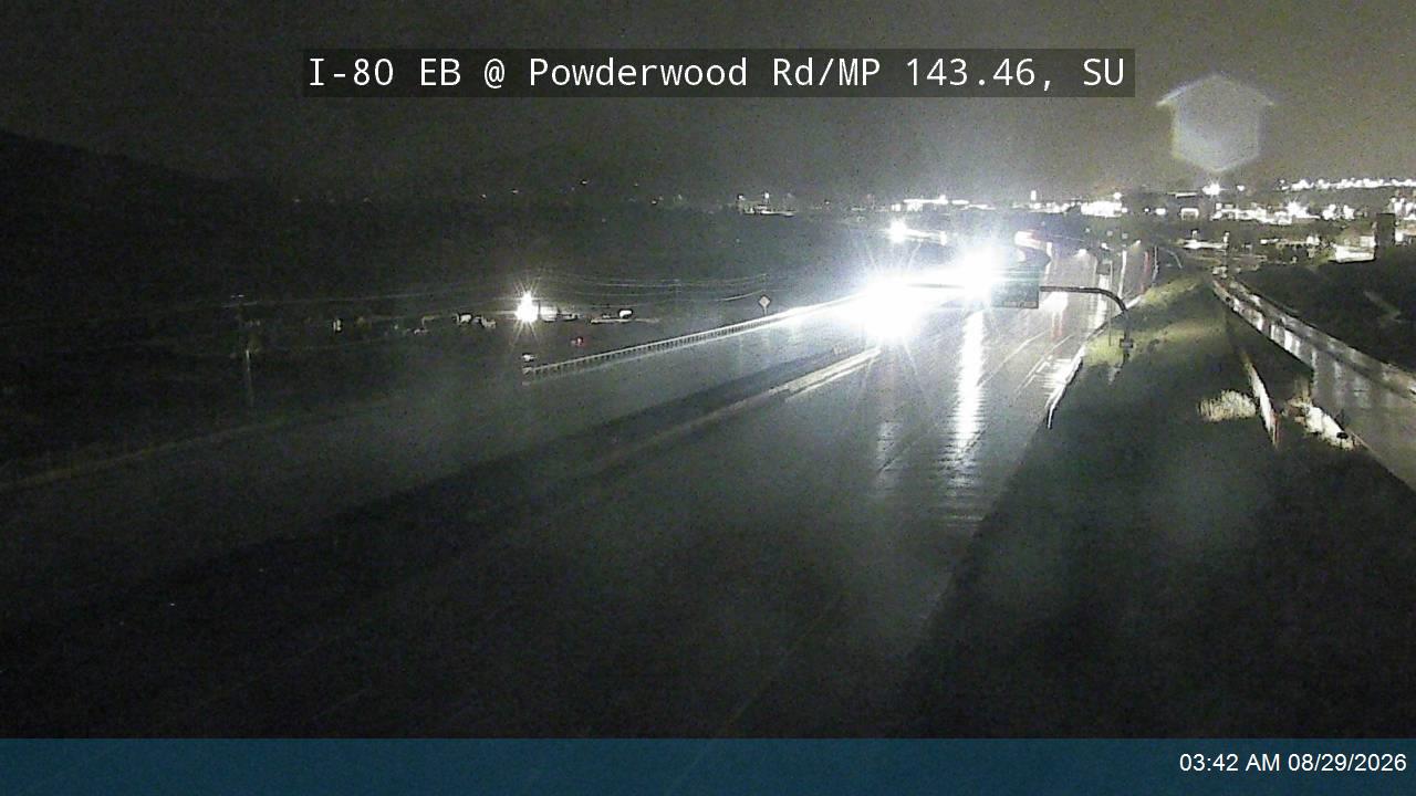 I-80 EB @ Powderwood Rd / MP 143.46, SU live camera view