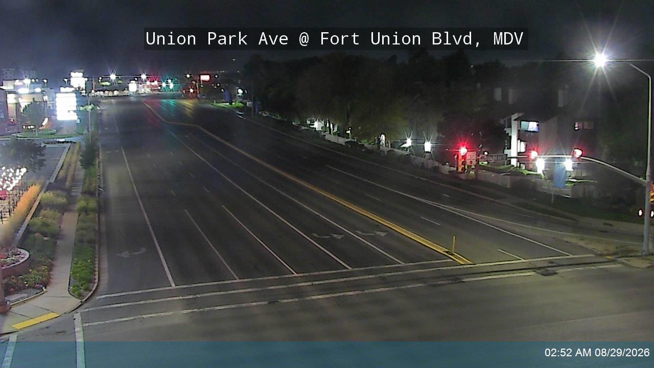 Union Park Ave / 1090 E @ Fort Union Blvd / 7000 S, MDV live camera view