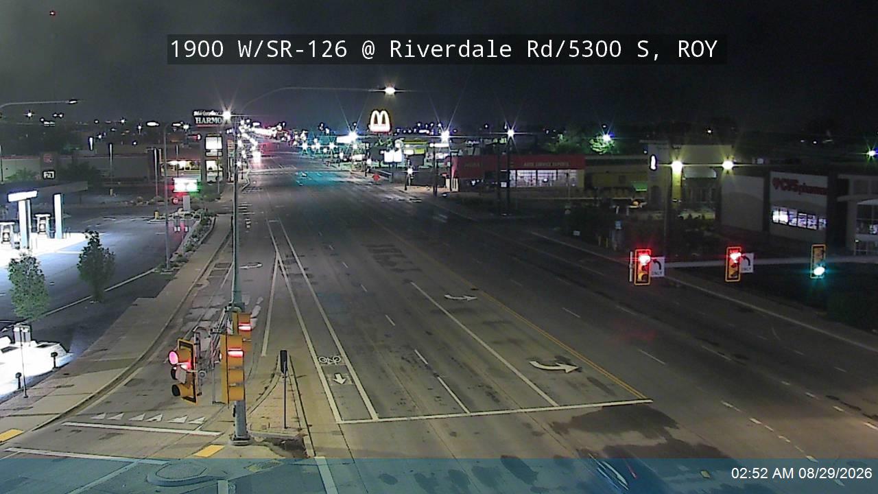 1900 W / SR-126 @ Riverdale Rd / 5300 S / SR-26, ROY live camera view