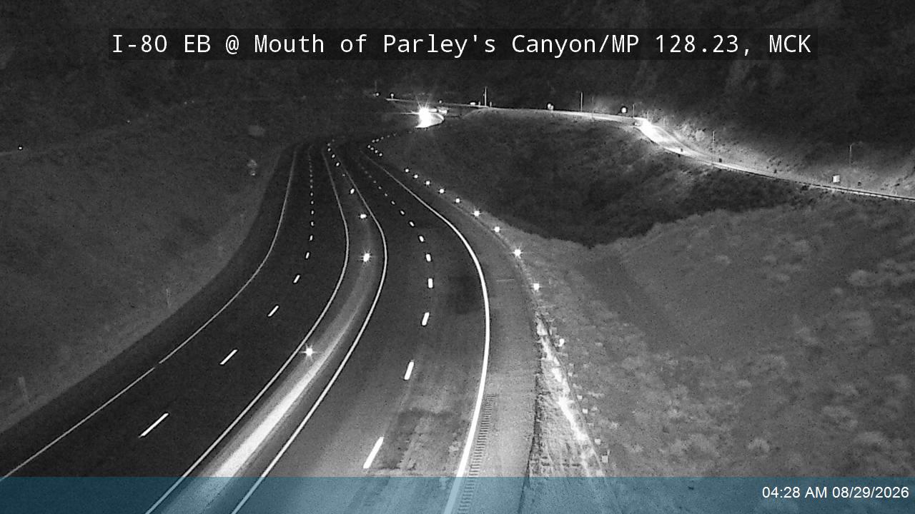 I-80 EB @ Mouth of Parleys Canyon / MP 128.23, SL live camera view