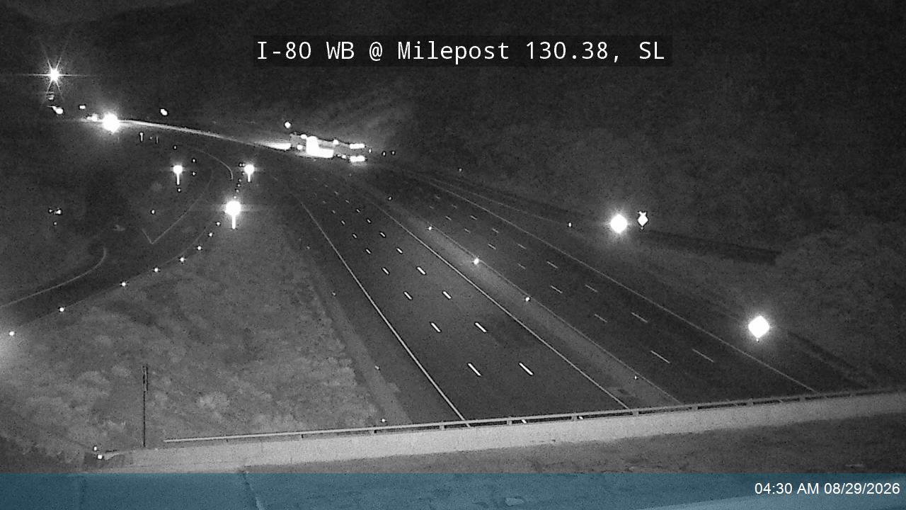 I-80 / Parleys Canyon WB @ East Quarry / MP 130.38, SL live camera view