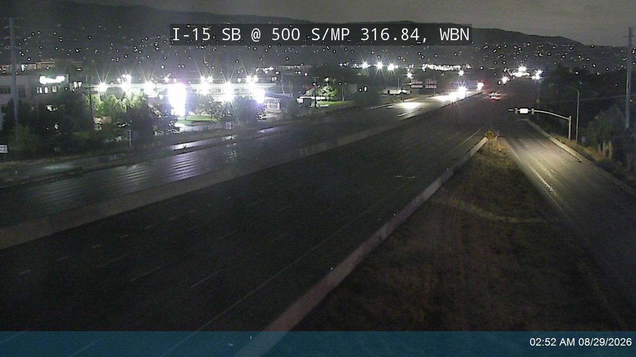 I-15 SB @ 500 S / SR-68 / MP 316.84, WBN live camera view