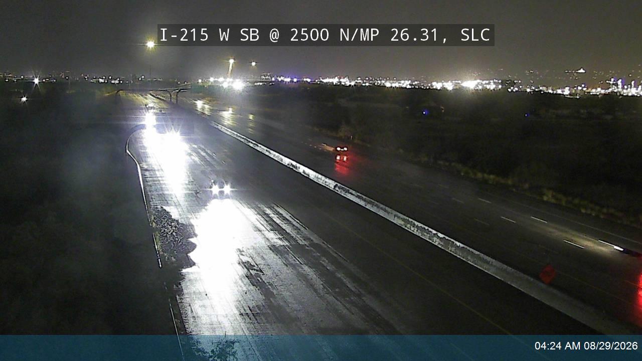 I-215 W SB @ 2500 N / MP 26.31, SLC live camera view