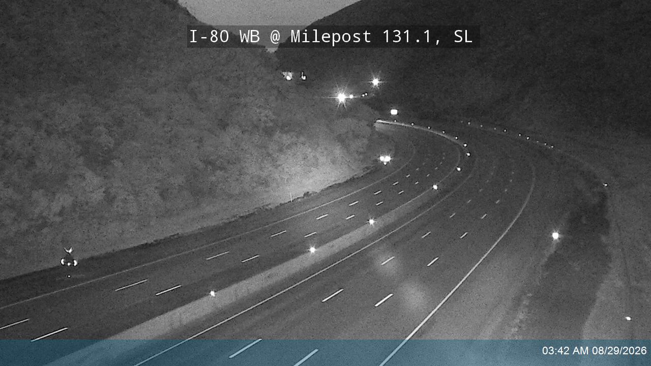 I-80 / Parleys Canyon WB @ Milepost 131.1, SL live camera view